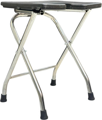 DARLIE Foldable with anti skid rubber legs Commode Chair(Black)