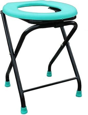 Aquacare convenience and comfort with our Portable Folding Commode Stool Commode Chair(Green)