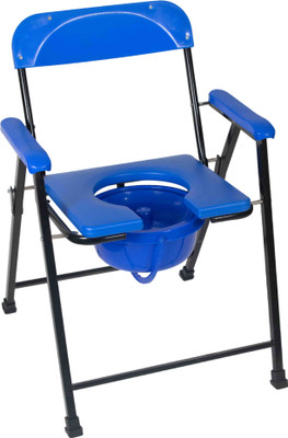 Lifeezy Commode Chair Commode Chair(Blue, Black)
