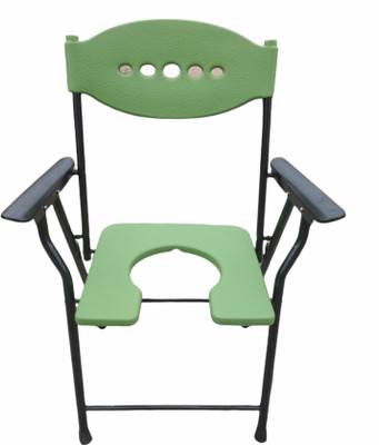 Retail Bros GREEN FOLDABLE COMMODE AND SHOWERT CHAIR Commode Chair(Green)