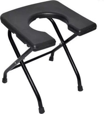 Aman enterprisers stool Commode Chair(Black)