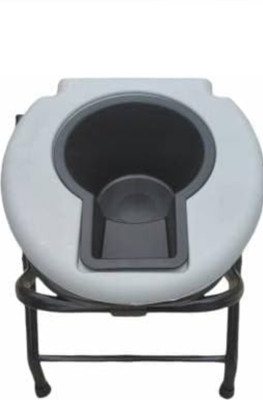 Aman Enterprises stool Commode Chair(Black)