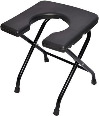 riyo RY1_Stool_BLK Commode Shower Chair(Black)
