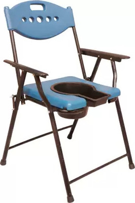 ASR SURGICAL Commode & Showert Chairs Commode Chair(Blue)
