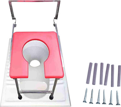 Sr Biotech Wall mount stool Commode Chair(Multicolor)