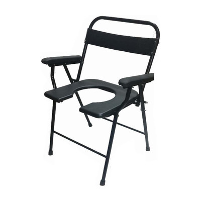 SVS SURGICAL Commode Shower Chair(Black)