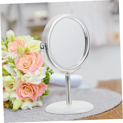 Vaisag House Portable Tabletop Makeup Round Mirror Vanity Mirror