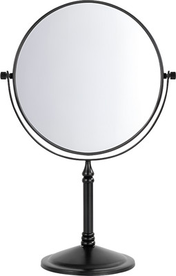 Plantex Brass & SS-304 Magnifying Mirror for Bathroom/8 Inch/Black/5x/1x-Magnification