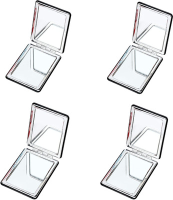 feelhigh 4 Square Compact Mirror, Pocket Mirror, Small Mirror for Purse