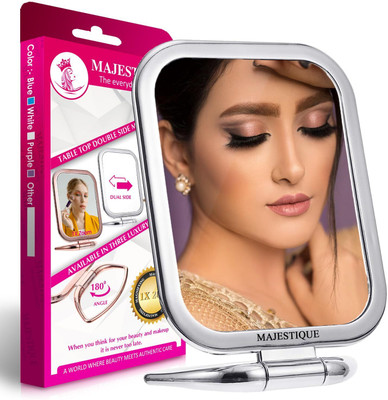 MAJESTIQUE Tabletop Mount Double Side Makeup Mirror, 1X/20X Zoom