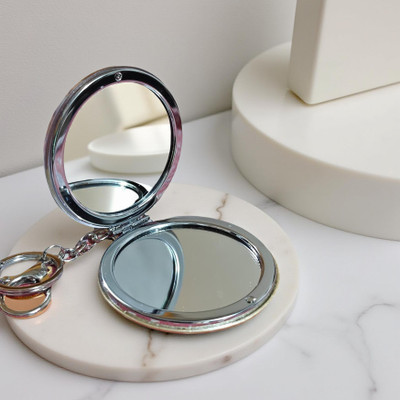 Nikki Bella Cute Mini makeup mirror Duo side Plain and Magnifying Anti Glare