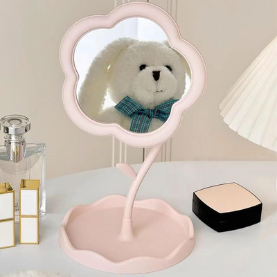 draval Makeup Mirror, Portable Desktop Vanity Mirror with Touch-Up Feature