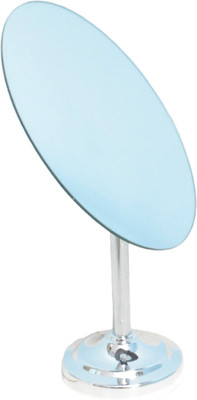 Triock Steel Oval Mirror 360 Degree Rotate Table Top Desktop Makeup Mirror