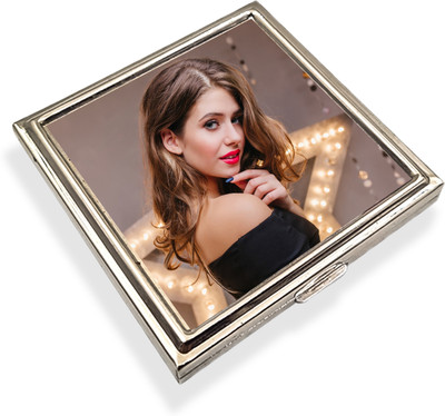 SCN BEAUTY Portable Compact Makeup Mirror – Double-Sided Mini Mirror for Daily Use