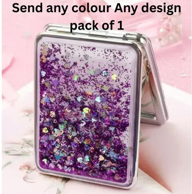 MISTY COLLECTION Folding Mirror, Double-Sided Magnifying (Pack of 1, Multicolor) Random Design