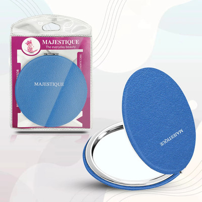 MAJESTIQUE Professional Pocket Makeup Mirror Foldable Mirror with Compact Size - Multicolor