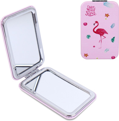 NFI essentials Small Folding Mirror for Women's Rectangle Shape Mirror for Multipurpose