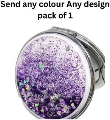 MISTY COLLECTION Multicolor Small Portable Cute Pocket /Double-Sided Mirror for Travel Makeup