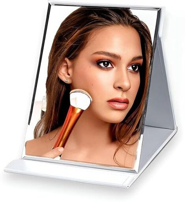 sugra Foldable Makeup Mirror with Stand, Compact Portable Folding Free Standing