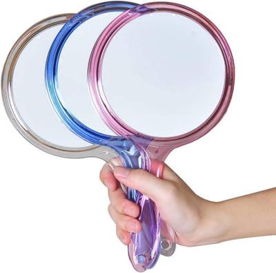 Cosluxe Double-Sided Handheld Mirror, 1X/3X Magnifying Mirror, Makeup Mirror (Medium)
