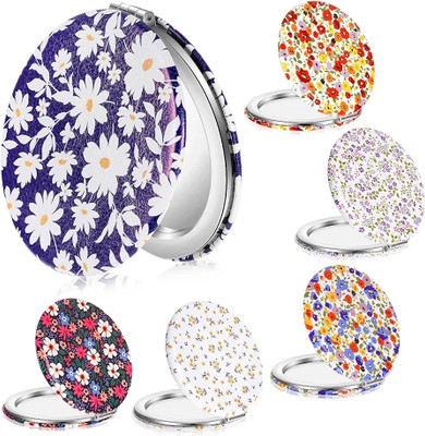 feelhigh 6 Pocket Mirror,Travel Mini Mirror, Folding Handheld Double-Sided