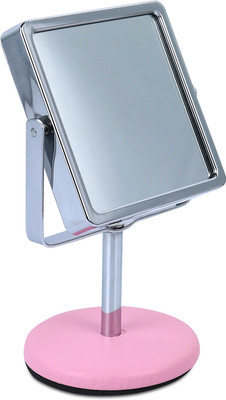 NFI essentials Table Makeup Mirror with Stand for Women's Square Shape Mirror for Multipurpose