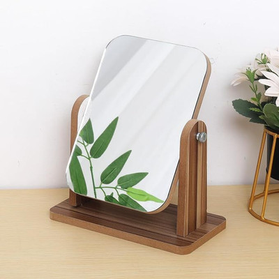 DIYAL ENTERPRISE Table Mirror with Small Mirror, 360 Degree Rotation Makeup Mirror