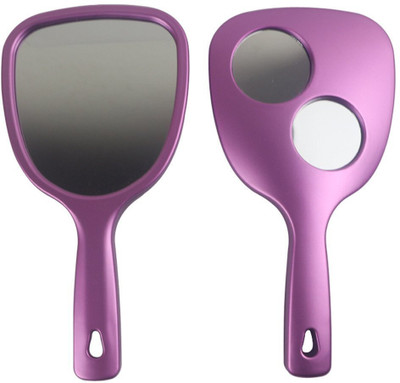 SVSONLINE Portable Hand Mirror with 2X and 3X Magnifying Mirrors on Back for Face Makeup