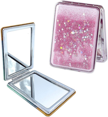 Lufarp Makeup Mirror Mini Portable Double-Sided Magnifying Handheld