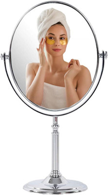 Dhvyant Mart Double Side Magnification Tabletop Vanity Makeup Hand Mirrors For Men & Women