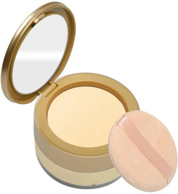 Yuency 2 in One Solution Highlighting Complexion Loose Powder + compact Powder Compact(Banana, 22 g)