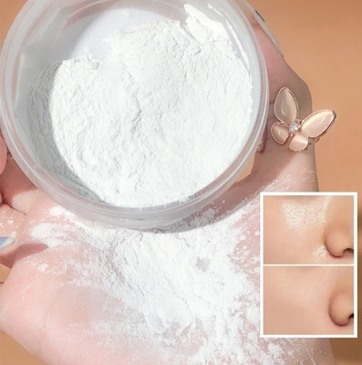 MYEONG Translucent Loose Face Setting Loose Powder Compact(White, 10 g)