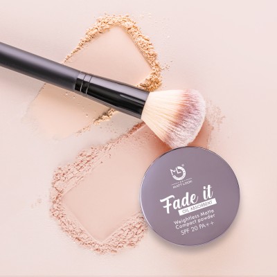 MATTLOOK Fade It Oil Absorbent 12H Blurs Imperfections and Hides Blemishes SPF 20 PA ++ Compact(04 Honey Beige, 16 g)