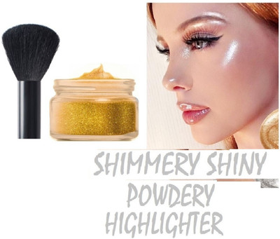 GFSU - GO FOR SOMETHING UNIQUE illuminating powder GLOW HIGHLIGHTER Compact(Gold, 10 g)