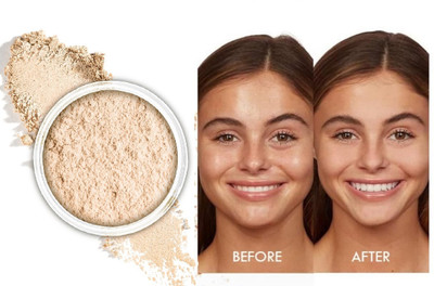 USBK Matte Finish Loose Translucent Powder Lightweight Formula Compact(BEIGE, 15 g)