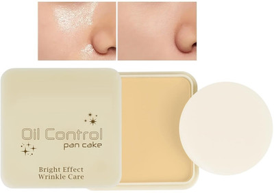 MYEONG Poreless Formula Oil Control Sweat-Proof Pan Cake  Compact(Natural Honey, 15 g)