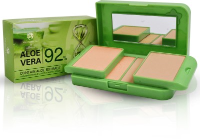 adbeni 5 in 1 Compact Powder Aloe Vera | Seamless, Lasting Glow & Effortless Perfection Compact(Shade-01, 40 g)