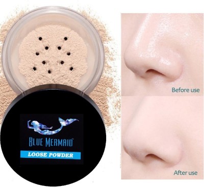 BLUEMERMAID Professional Oil-Control Stay-Matte Powder Long-lasting Waterproof Compact(IVORY, 15 g)