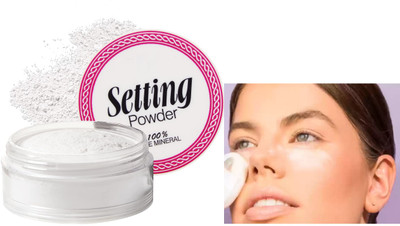 AFARAXIA Matte Fine Setting Powder for Face Makeup  Compact(white, 20 ml)