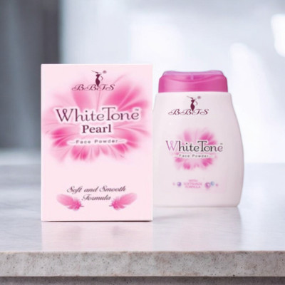 bbts WHITE TONE PEARL FACE POWDER FOR SOFT & SMOOTH FACE Compact(White, 30 g)