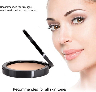 Aylily Professional Matte + Poreless Powder|16H Oil Control Compact(BEIGE, 30 g)