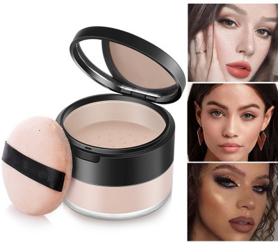 SEUNG MATTE FINISH LOOSE POWDER MAKEUPS SETTING POWDER Compact(ivory, 10 g)