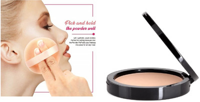 FELICECHIARA Matte Finish Perfecting Compact Powder Lightweight Compact(True BEIGE, 15 g)