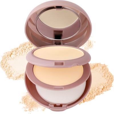 MATTLOOK Face Fix Ultimate Set Compact Powder With SPF15 & Vitamin E Compact(02 Vanilla Cream, 20 g)