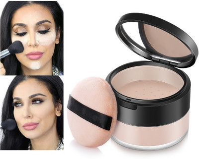 USBK HIGH COVERAGE MAKEUP SETTING LOOSE POWDER Compact(BEIGE, 15 g)