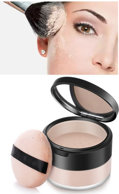 USBK FACE MAKEUP SETTING LOOSE POWDER BEST WITH SOFT PUFF Compact(BEIGE, 15 g)