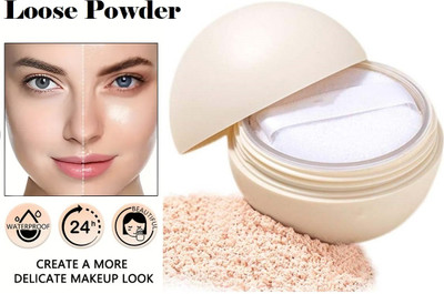 GABBU Ultra Fine Setting Powder For All Skin Types For Face Makeup Compact(Natural, 8 g)