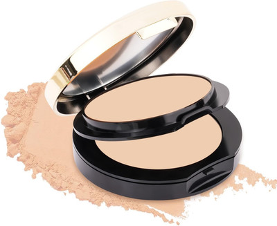 EVERERIN High Coverage 2-in-1 Oil-Control Compact Powder for Flawless Matte Finish Compact(Natural, 43.4 g)