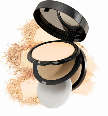 COLORS QUEEN 3-in-1 Multi Effect Sun Block Compact Powder with Highlighter Compact(Rose Blush, 30 g)