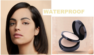 USBK NEW MATTE FINISH FULL COVERAGE 2 IN 1 COMPACT FOR WOMEN WATERPROOF Compact(IVORY, 18 g)